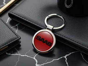 Saab Portachiavi Donna Look Minimal in Acciaio Inox